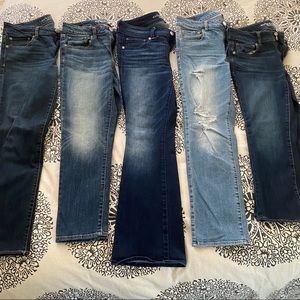 Lot of 5 American Eagle Jeans